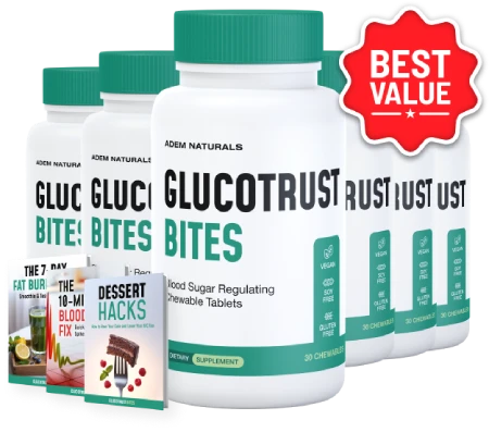 GlucoTrust Bites 6 bottles -image