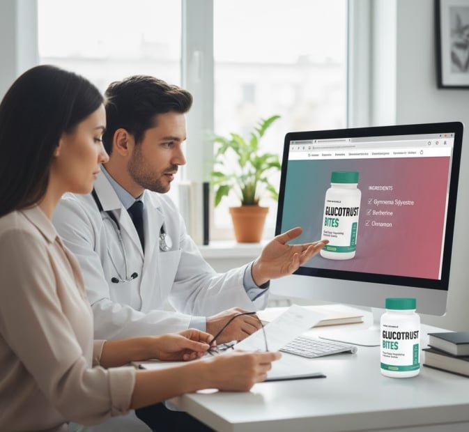 GlucoTrust Bites - image with doctor